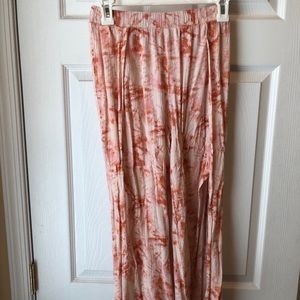 Pink hippie pants wide leg